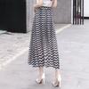 Summer Women's New High Waist Slimming Chiffon A-line Skirt Floral Half Length Skirt Medium Length Skirt
