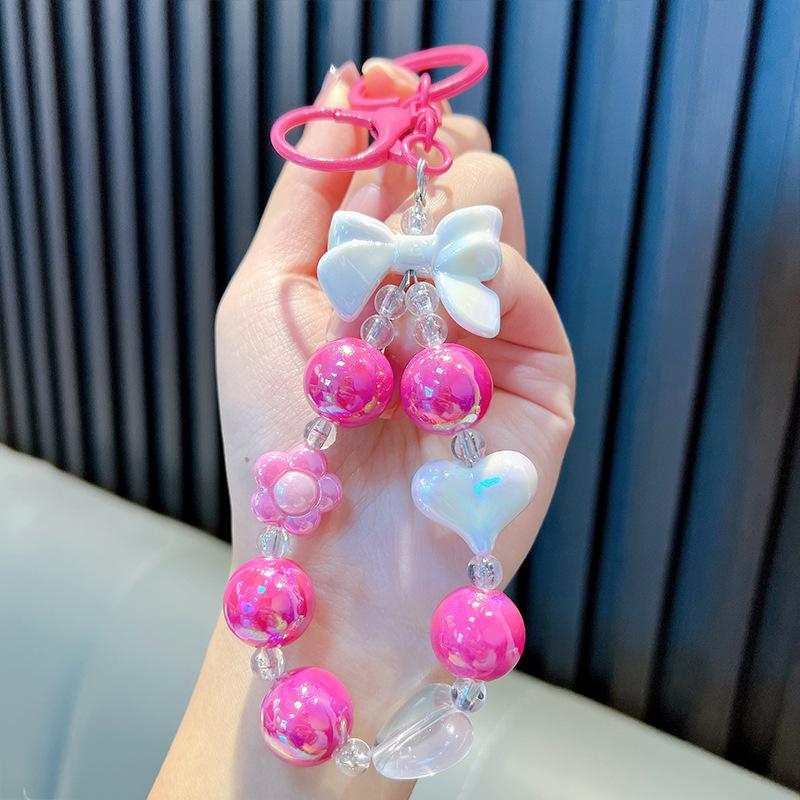 Fresh Mobile Phone Lanyard Wrist Strap Women'S Hand-Held Chain Short -Lost Cell Phone Case Cute Lanyard Key Pendant Bag Charm