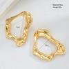 2 Paar Übertriebene Geometrische Legierung Ohrringe Damen Einfacher Mode Statement Ohrschmuck Luxuriöse Minimalistische Hängeohrstecker für Alle Altersgruppen