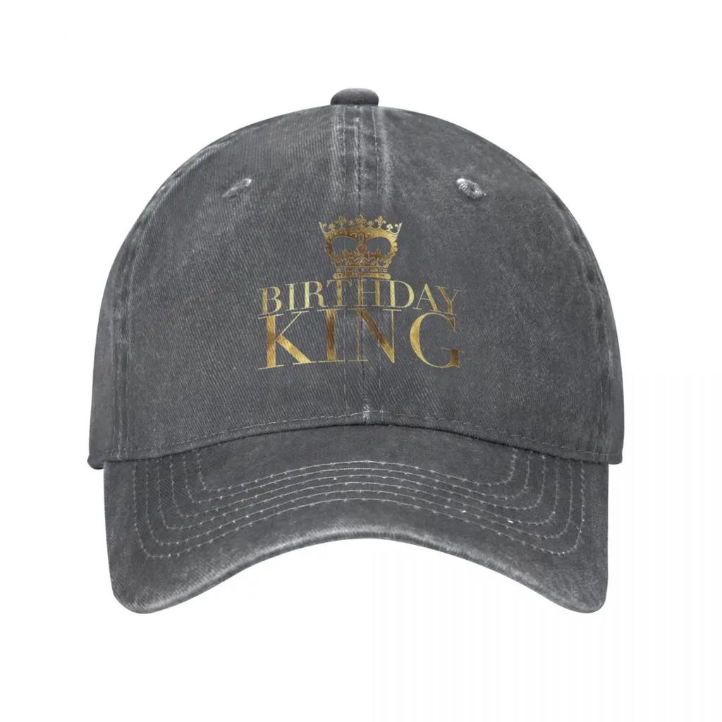 Birthday King Costume, Gifts and Decorations for Men Boys Kings Baseball Cap Wild Ball Hat Hat Beach Hat For Women 2024 Men'S