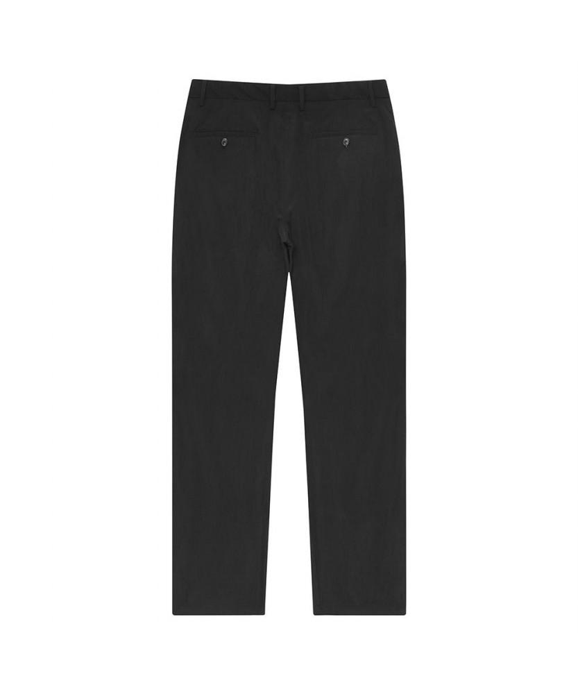 NOTIG Nylon Blend Wool-Like No-Tuck Pants Black