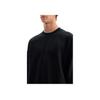 Y-3 Sweatshirt à manches longues et col rond de couleur unie pour femme Noir IW0075