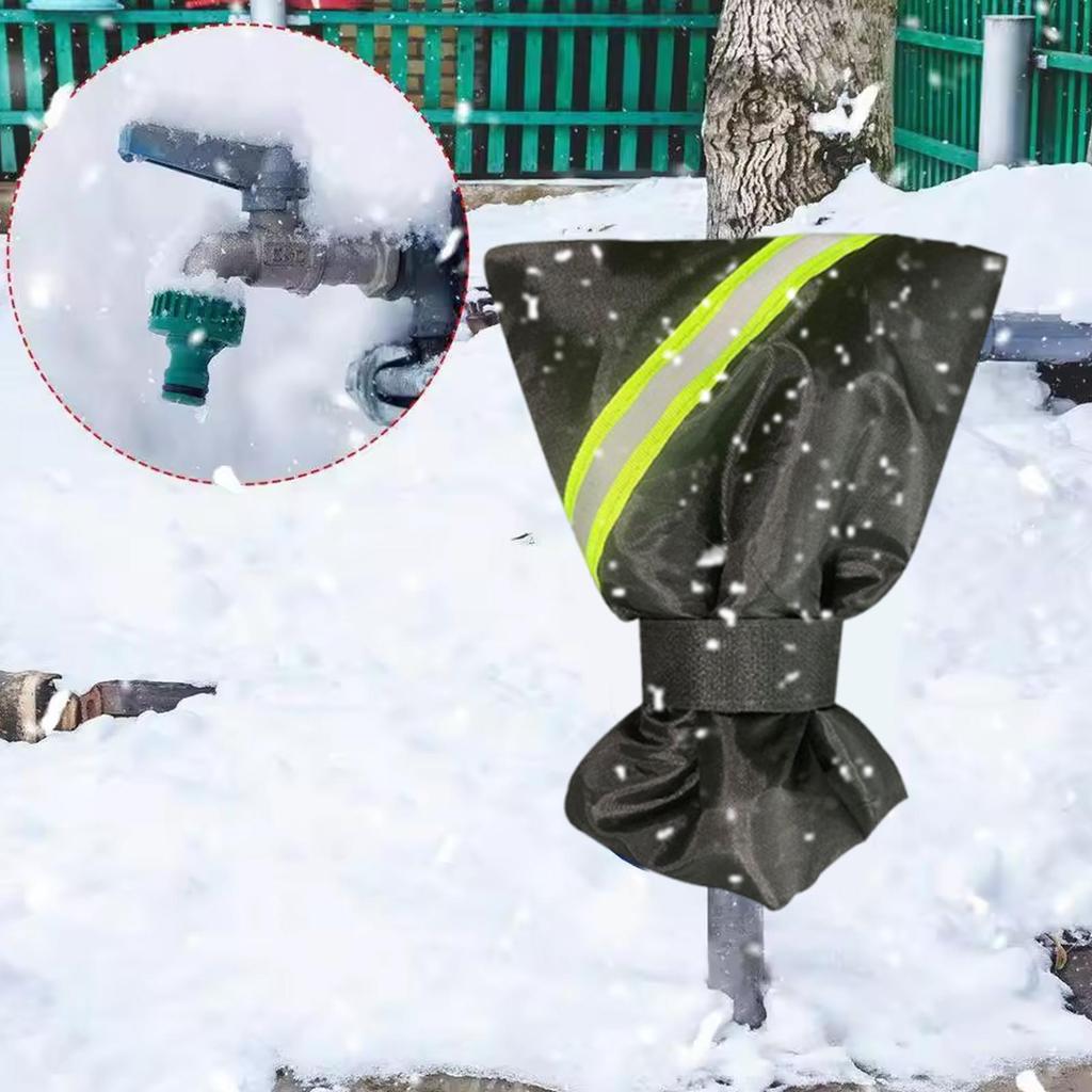 Outdoor Faucet Cover Garden Tap Antifreeze Protector Anti-UV Waterproof Faucet Wrap For Cold Weather Outdoor Pipe Well Pump RV