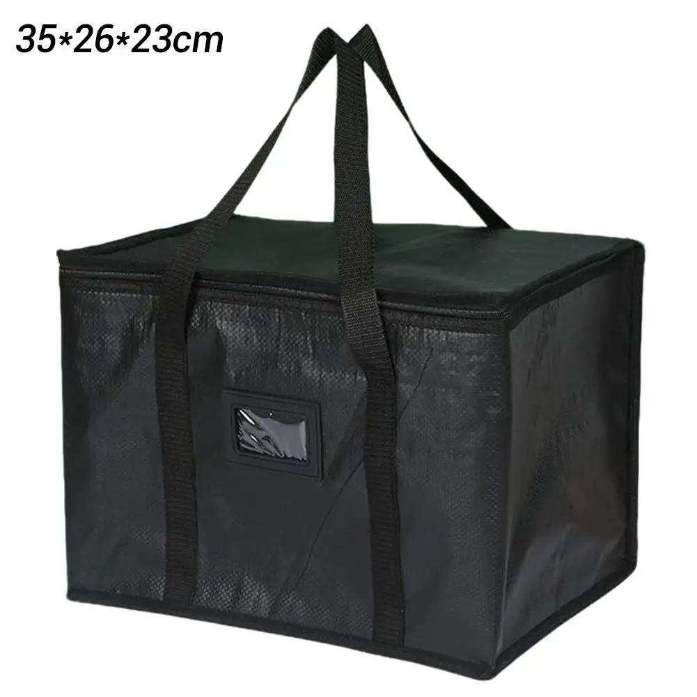 Large Capacity Insulated Bag Folding Thickened Picnic Lunch Portable Storage Bag Cooler Bag For Camping, School Waterproof I2H8