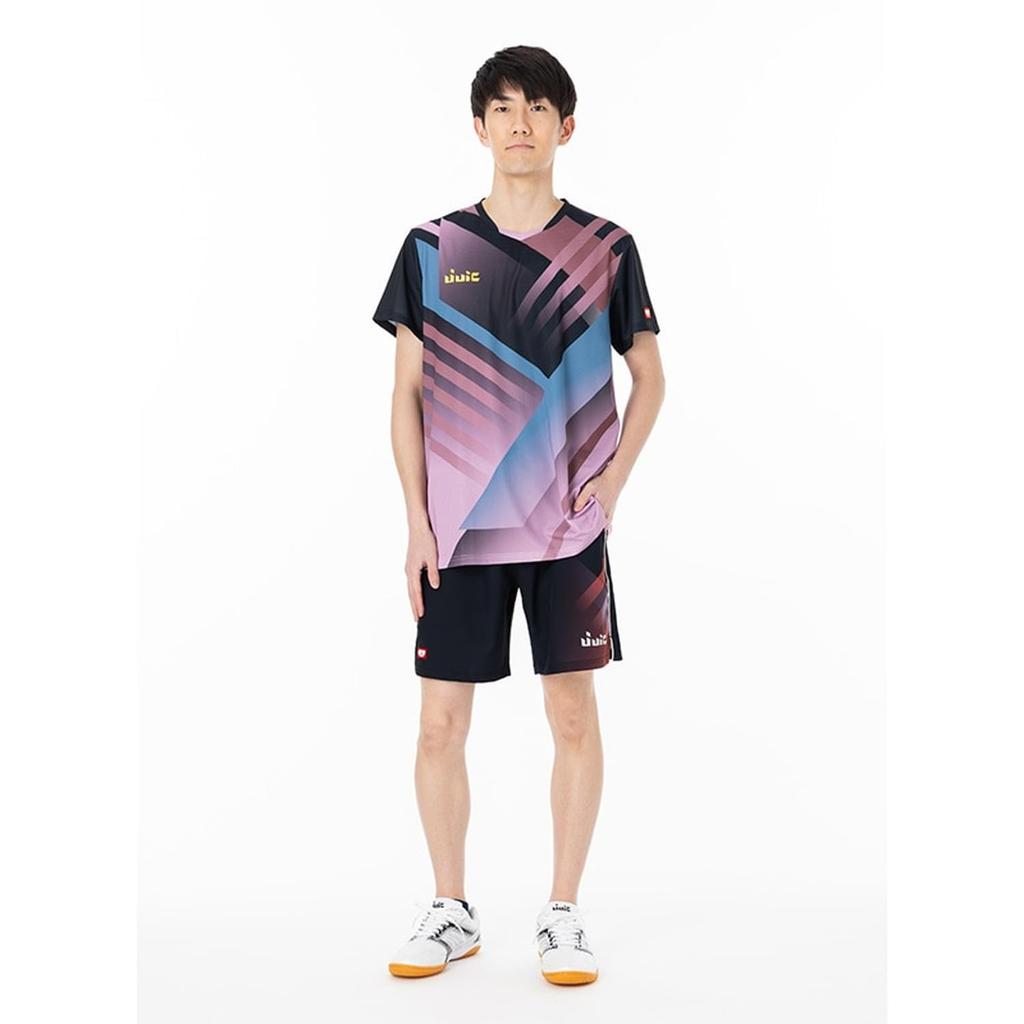 JUIC Line Warrior S Table Tennis Game Shirt, Unisex, JTTA Certified, Lightweight Material, Quick-Drying, Purple