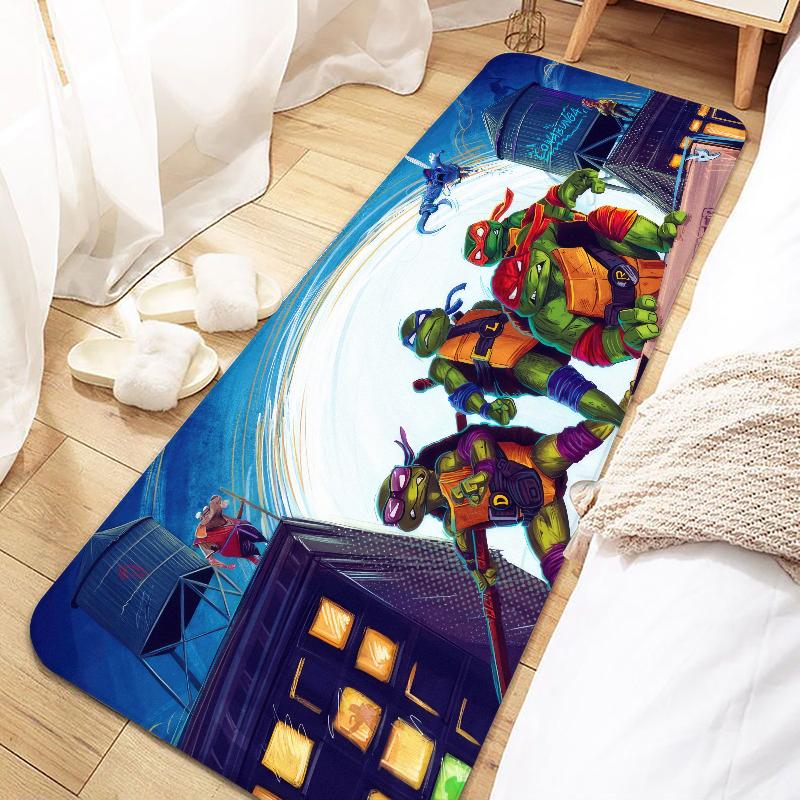 N-Ninja Turtles Door Mat Entrance Non-slip Doormat Washable Kitchen Carpet Living Room Hallway Rugs Bathroom Bath Door Mats