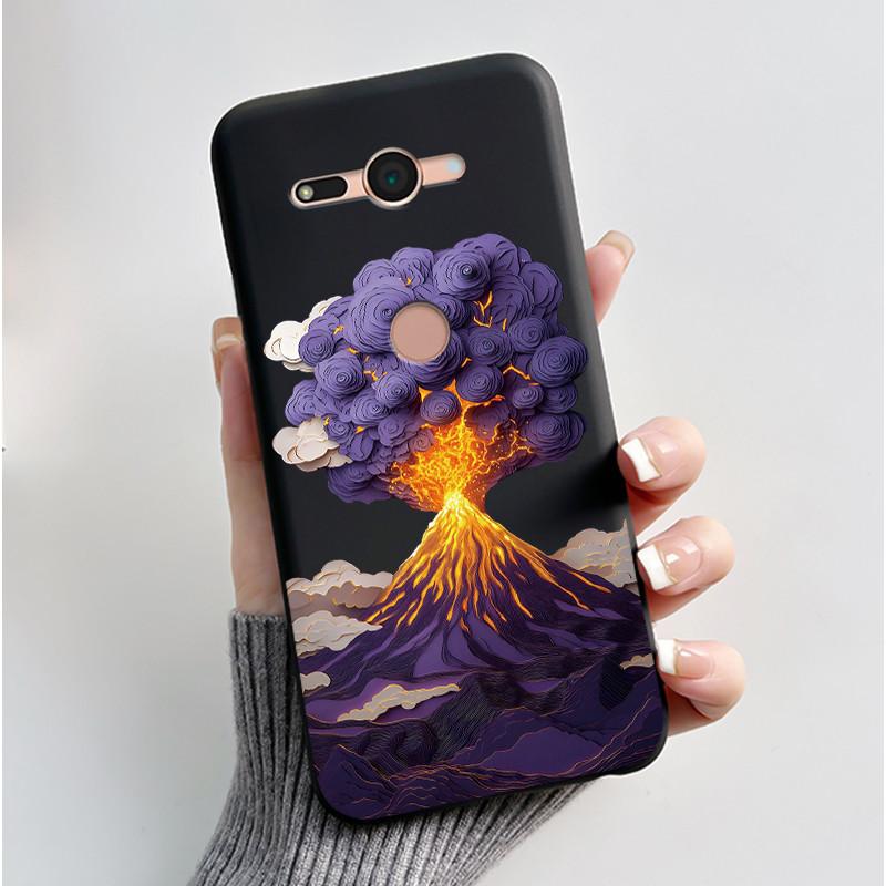 Per Sony Xperia XZ2 Compact H8324 H8314 Custodia Estetica Moda Gatto Carino Cartone Animato Antiurto Nero Silicone Morbido Sottile Cover Posteriore