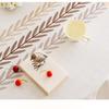 Round Embroidery Tablecloth Cotton Linen Flower Dust Proof Table Cover, for Kitchen Dining Room,Party,Birthday Tabletop Decor