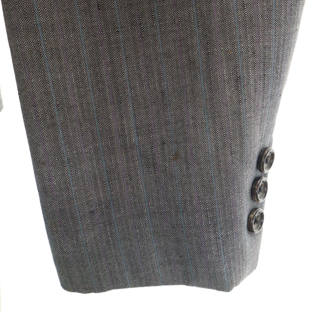 Burberrys 90s Old Striped Pattern tailored jacket BE4 gray Men's Used