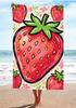 Cartoon Fruit Beach Towel, Large Size, Quick Dry, Soft, for Summer Holiday, Swim, Yoga, Beach Trip Beach Towel Towels Bathroom