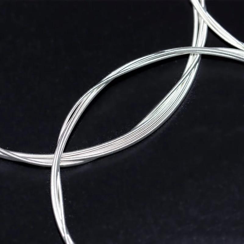 Acoustic Guitar Strings Coated Steel Wire Set for Folk Classical Electric Guitars Long Lasting Bright Tone Resistant Rust