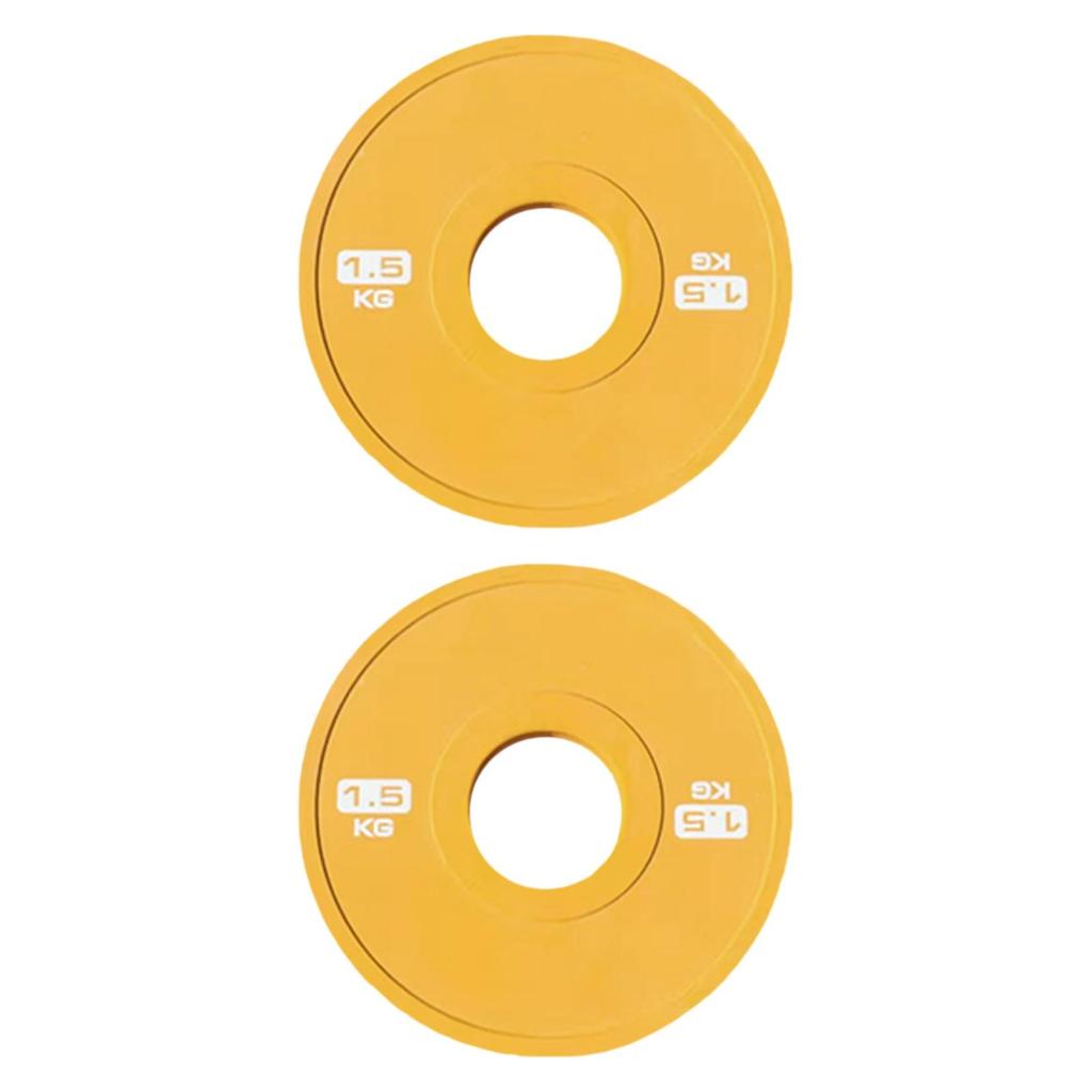 2x Accessories Weight Plates Fits 5cm Barbells for Home Gym Multifunctional