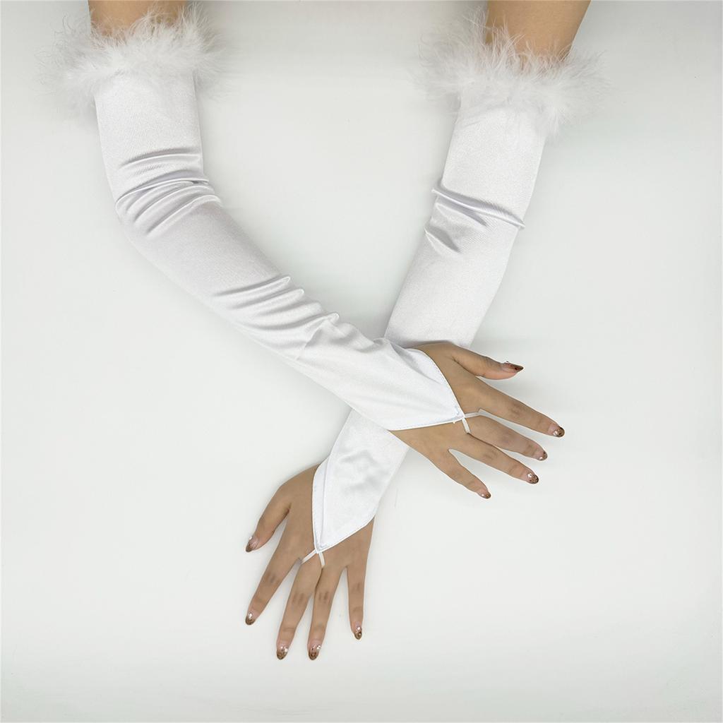 Elegant 1920s Party Fingerless Gloves for Women Long Length Arm Sleeves for Various Occasion Teaparty Dressingup Armwear