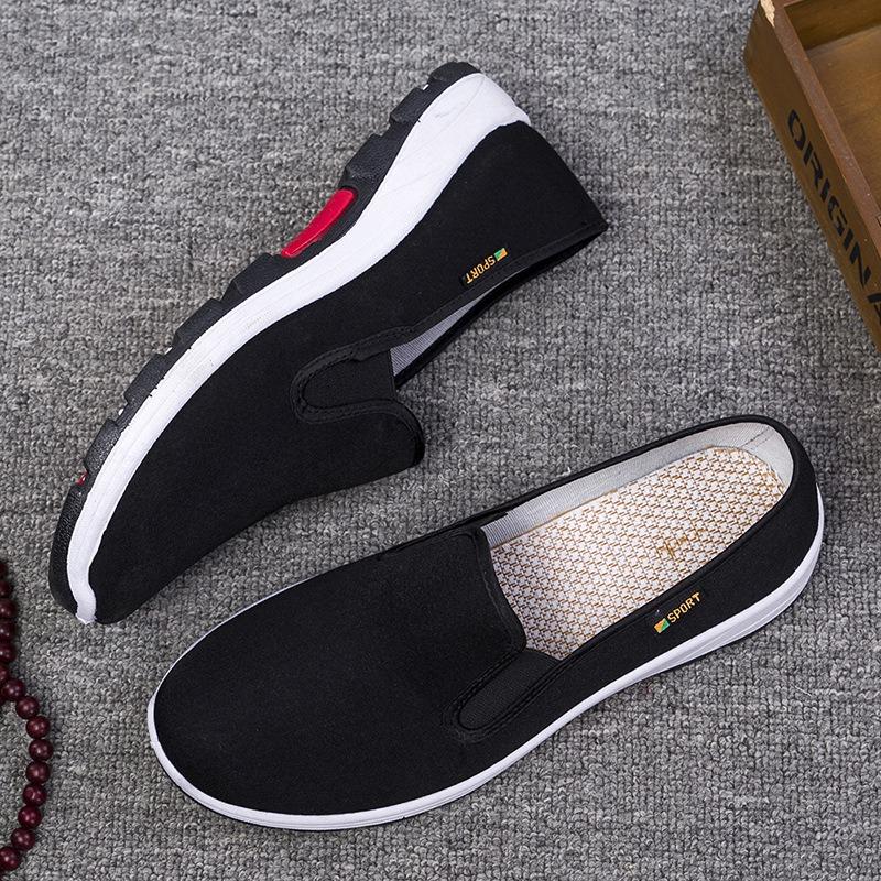 Spring and summer new old Beijing cloth shoes men's rubber soles one pedal work driving men's casual sports shoes