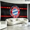 FC Bayern Munich Logo Wall Tapestry Aesthetic Wall Hanging Printed Fabric Blanket Decorative Tapestries for Bedroom Living Room Home Decor