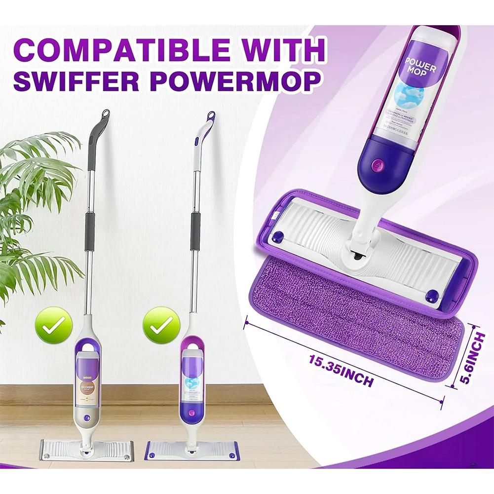 Reusable Microfiber Mop Pads Microfiber Washable Fiber Cloth Accessory For Swiffer Mopping Powe V0K5