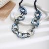 Exaggerated Retro Bohemian Acrylic Beaded Necklace Women's Ethnic Style Sweater Chain Accessories