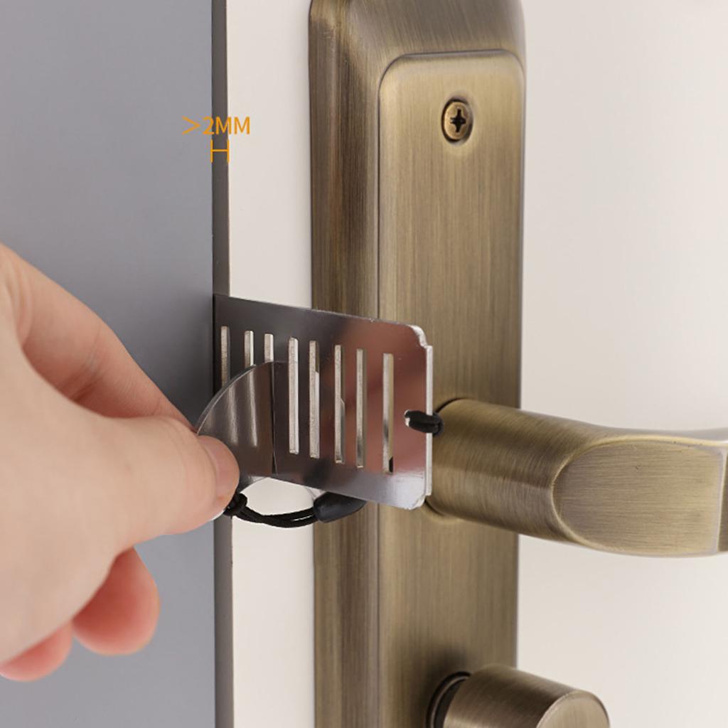 Burglar Proof Portable Door Blocker with Mechanical Gate Principle Design for Travel Hotel Business Place