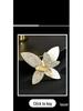Elegant Lily of the Valley Zirconia Brooch - Versatile High-End Corsage Pin Accessory