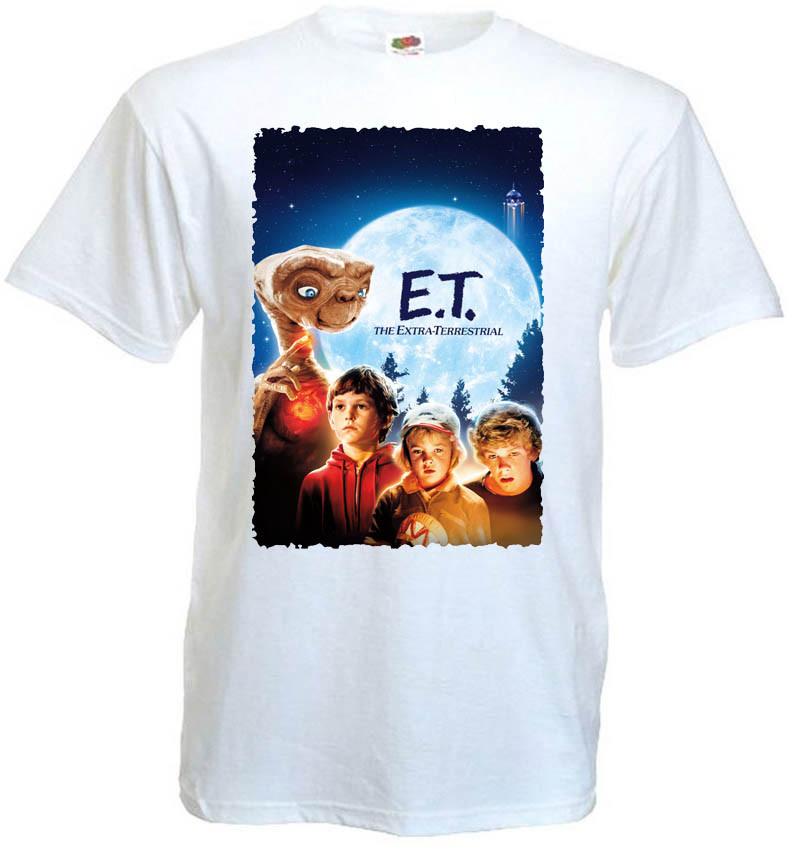 E.T. Extra Terrestrial v11 T-shirt white movie poster all sizes S5XL