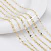 1Meter Stainless Steel Gold Color Flat Oval Filled Cable Chain for DIY Necklace Making Jewelry Making Findings Bracelet Supplies
