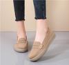 The new women's loafers are comfortable and lightweight. Women's spring and autumn casual leather shoes, flat shoes, large size