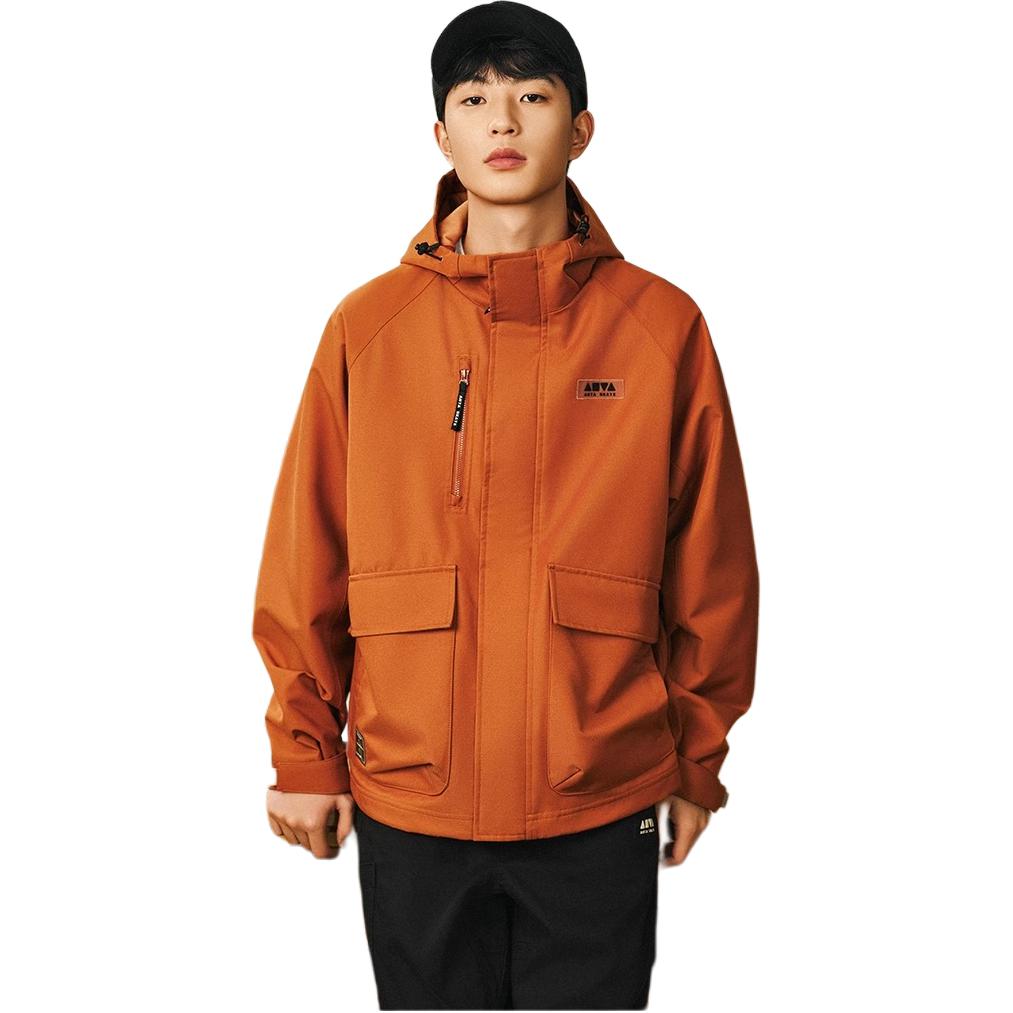 Anta Lifestyle Series Solid Color Zipper Hooded Comfortable Breathable Versatile Jacket Unisex Jacket Black 172518603-4