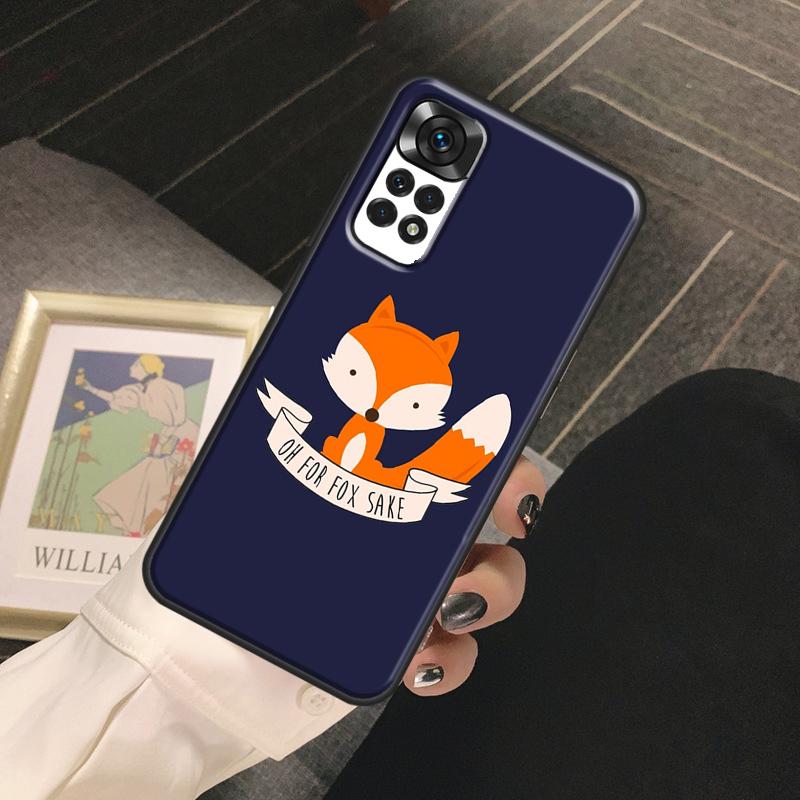 Cartoon Animal Fox Funda For Xiaomi Redmi Note 14 13 Pro 9 10 11 12 Pro 10S 11S 12S Redmi 14C 13C 10C 12C Case
