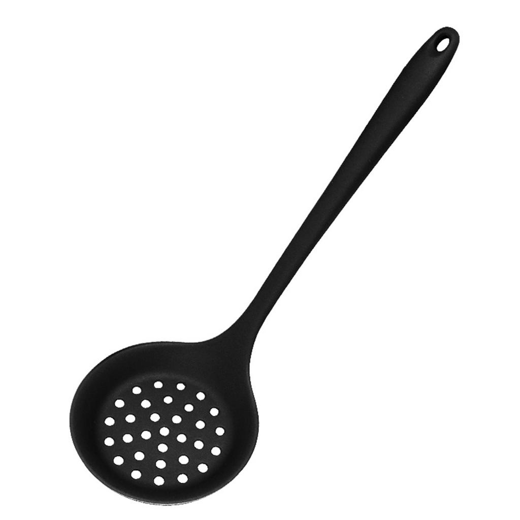 Set of 2 Kitchen Strainer Spoon Silicone Skimmer Slotted Spoon Strainer Ladle Strainer Spoon for Draining and Cooking