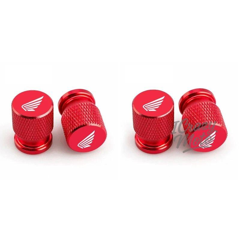 4PCS Alloy Car Wheel Tire Valve Caps Stem Dust Covers For Honda CB400 CB650F CBF CBR250RR CRF SH300 NC750 Motorcycle Accessories