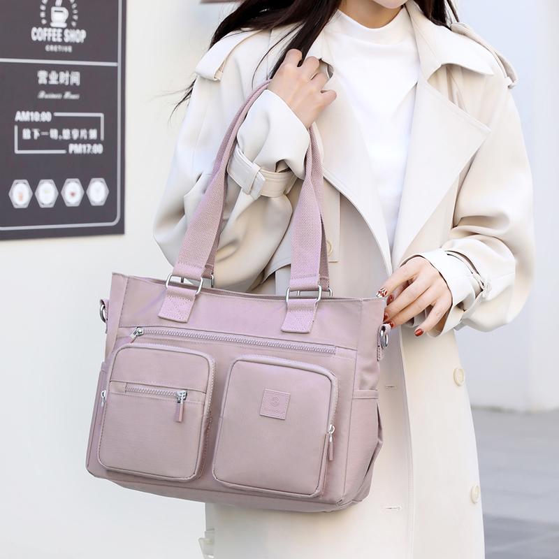 Skulderveske Dame Nylon Crossbody Bag Stor kapasitet Mors veske