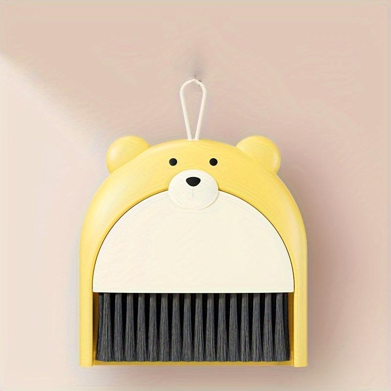Cute Bear Mini Broom and Dustpan Set with Keyboard Cleaning Brush - Perfect for Desktop, Table Debris & Small Spaces