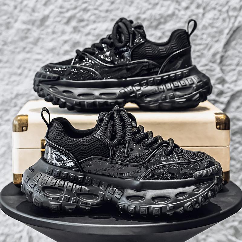 

Dad shoes men s shoes 25 new spring and summer breathable mesh tires thick soles increase trend men s casual sports shoes 44
