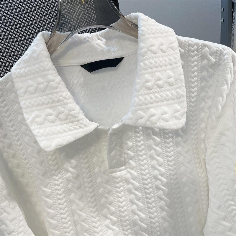 Women's Summer 2026 Casual Sports Suit - Hong Kong Style Short Sleeve T-Shirt & White Two-Piece Set