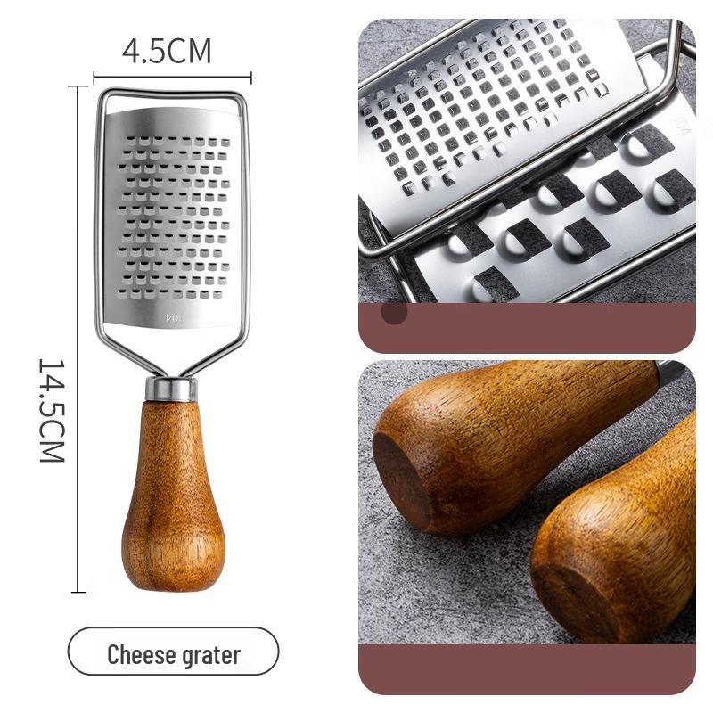 ZISIZ Stainless Steel Cheese & Lemon Grater Set