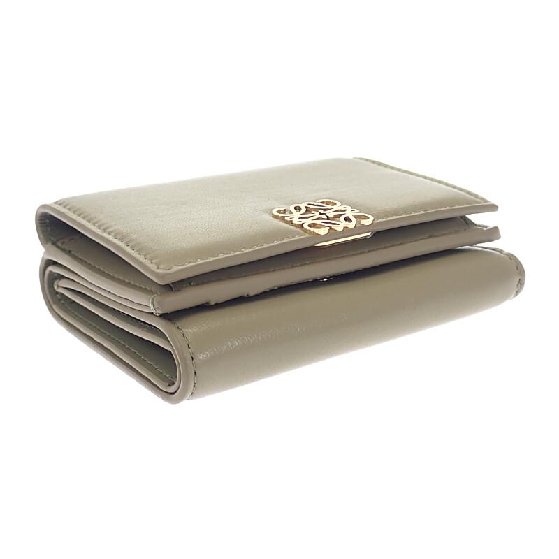 Loewe C821TR2X10 Tri-fold Wallet Eucalyptus Green Women