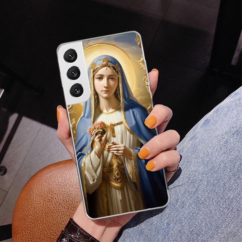 Virgin De Guadalupe Virgen Mary Phnoe Case for Samsung Galaxy S26 S25 Edge S23 S24 Ultra S22 Plus S21 S20 FE Unique Cover Soft C