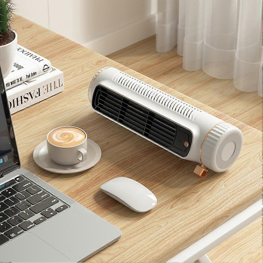 Condizionatore d'Aria Portatile, Raffrescatore d'Aria Personale a 3 Velocità, Ventilatore da Scrivania Multi-uso Verticale/Orizzontale Senza Pale