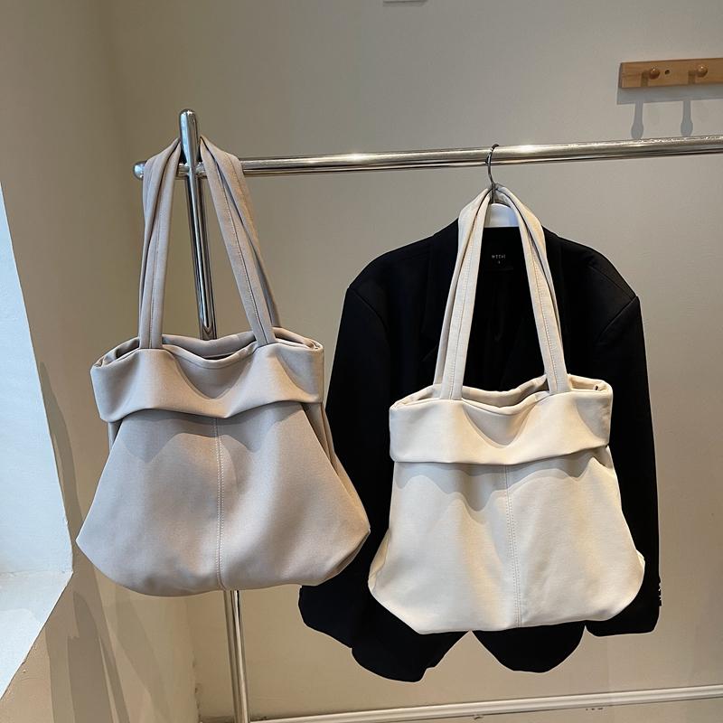 Women's Handbag Lightweight Shoulder Bag Solid Color Tote Bag