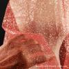 Silver Mesh Sequin Tulle Evening Gown Veil & Wedding Decoration Fabric