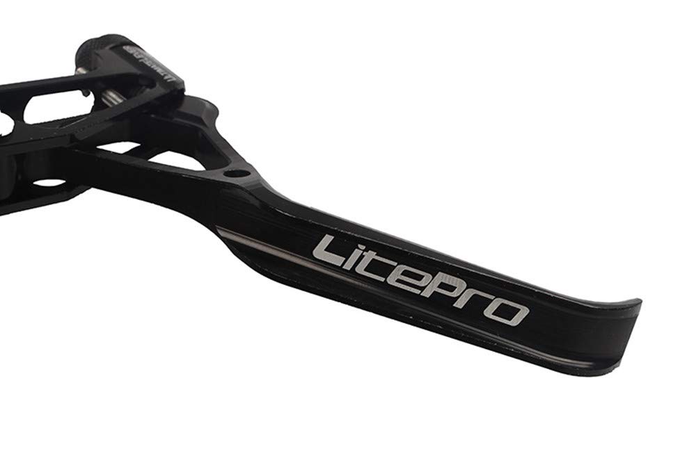 Litepro Handbrake V Brake Lever Ultralight CNC Folding Bicycle Road Bike BMX Mountain Bike V Brake Lever (Black)