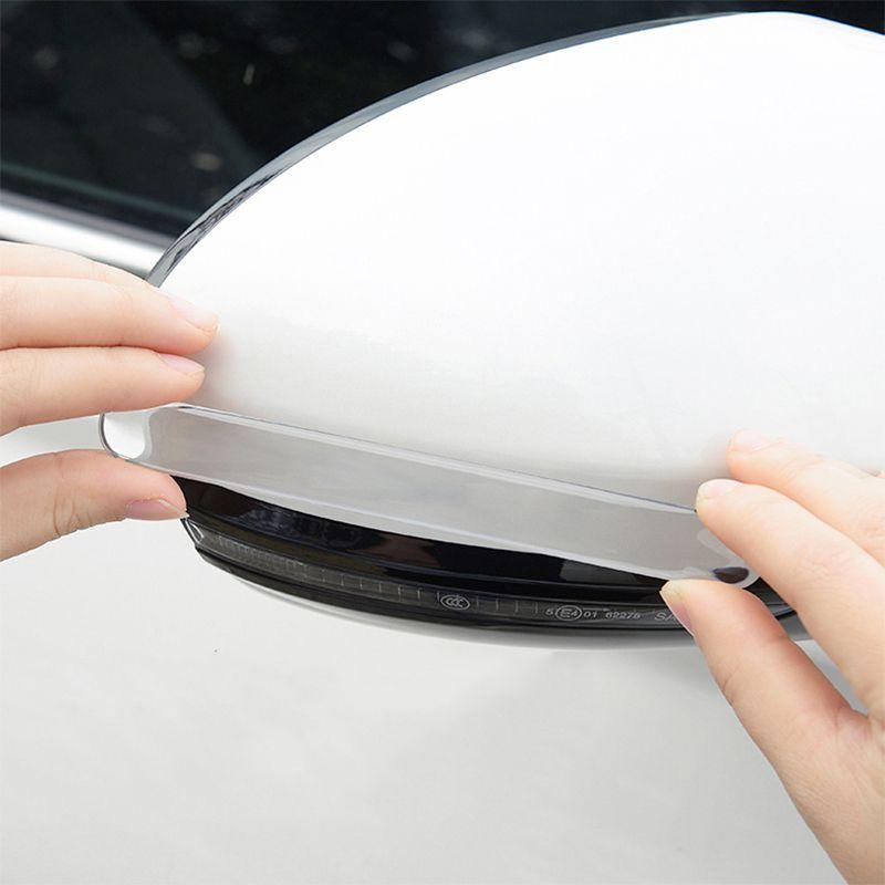 Auto Rückspiegel Anti-kollision Schutz Aufkleber Tür Kante Transparente Anti Scratch Streifen Stoßstange Verschleiss Platte Bar Auto