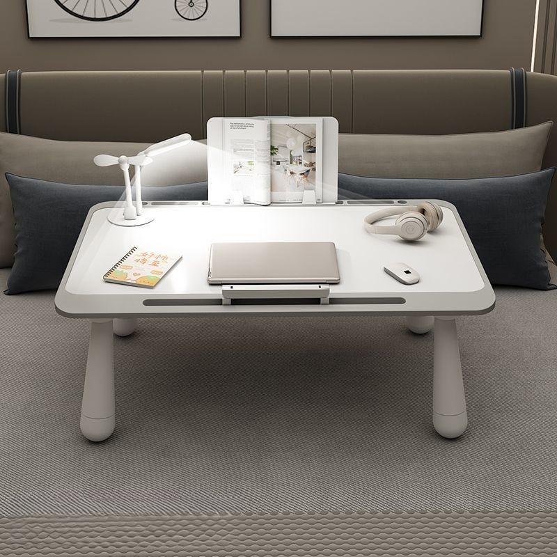 

Folding Bed Desk Small Multifunction Laptop Table with Light Portable Simple Bedside Table Home Student Study Dormitory Desk