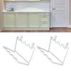 2PCS Hanging Trash Bag Holder Iron Foldable Under Sink Garbage Bag Rack for Kitchen Cupboard Frame Cabinet Door