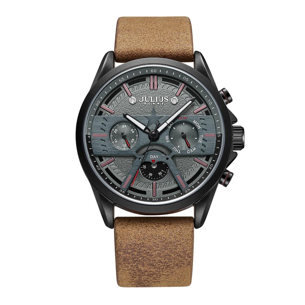 Jyullieoseu Jah-106 Men'S Leather Watch