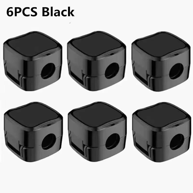 6Pcs Magnetic Cable Clip Winder Holder Adhesive Wire Keeper Cord Cable Organizer Usb Charging Cables Winder for Office Desktop