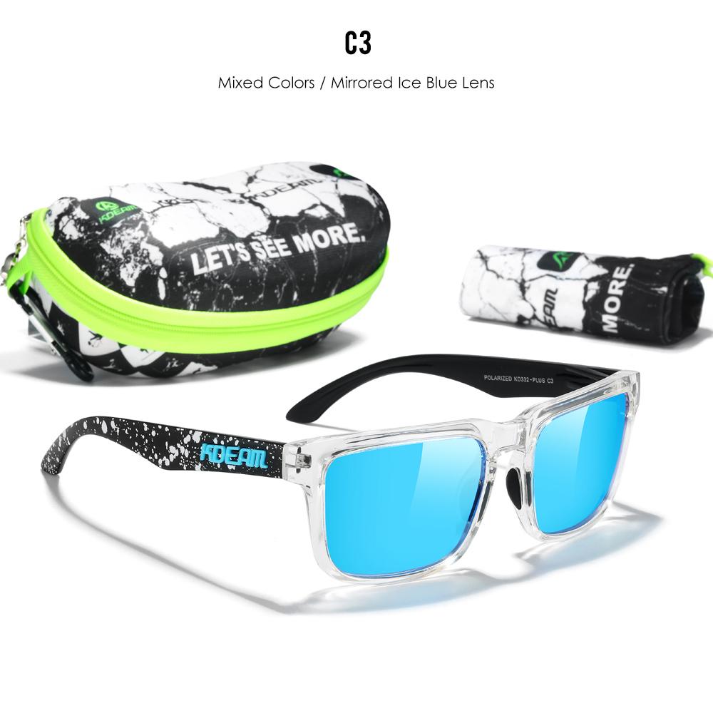 KDEAM Large Size Men's Sunglasses Polarized Photochromic Night Vision Goggles Oversized Sun Glasses With 154mm Width KD332 PLUS