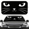 1Pcs Black Cat Pattern Windshield Sunshade UV Rays Heat Blocker Keeps Vehicle Cool Unique Design Fit Sedans SUVs Trucks RVs