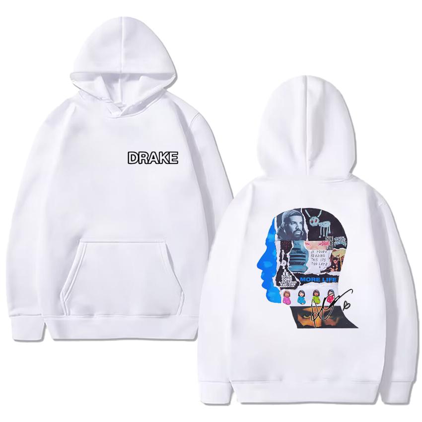 Rapper Drake Abums For All The Dogs Double Sided Graphics Hoodie Men women vintage hip hop streetwear Unisex Fleece Sweatshirt