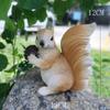 Resin Simulation Squirrel Pendant, Hanging Ornament for Garden, Flower Pot & Balcony